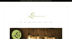 Desktop Screenshot of l15salon.com